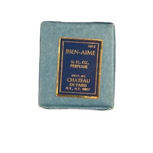 Vintage BIEN-AIME  Perfume 0.5 Fl. Oz. Chateau De Paris Sealed Box